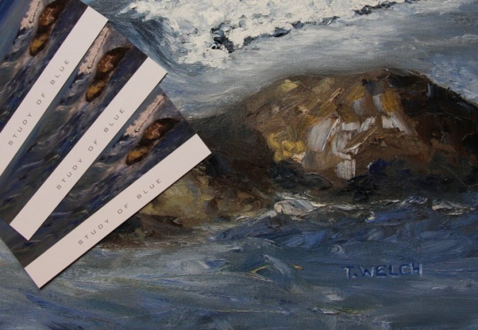 Study of blue Terrill Welch solo exhibition invitation IMG_1773