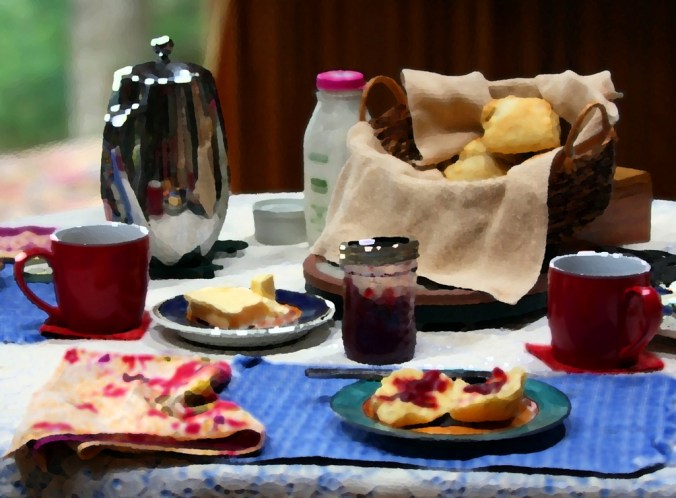 Anniversary Breakfast painterly by Terrill Welch 2012_12_10 015