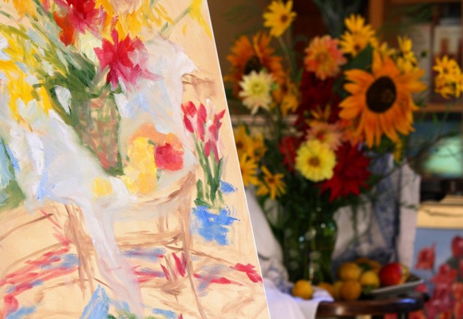 Beginnings August still life with Cezanne and Matisse by Terrill Welch 2013_08_13 083