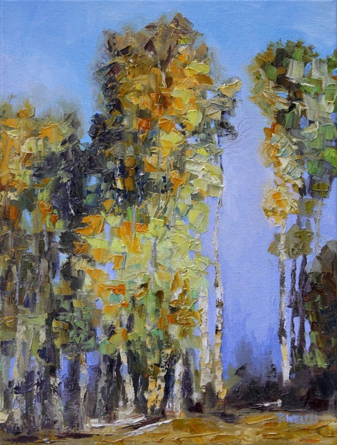 A Tall Tale of Autumn Stuart River resting 16 x 12  inch oil on canvas by Terrill Welch 2013_12_12 019