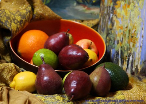 Still Life with red pears in the studio by Terrill Welch 2014_02_26 009