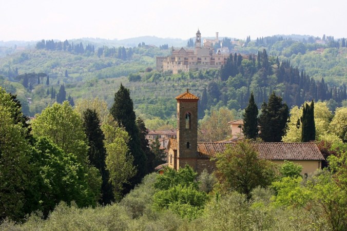 landscape of churches south of Florence Italy by Terrill Welch 2014_04_24 121