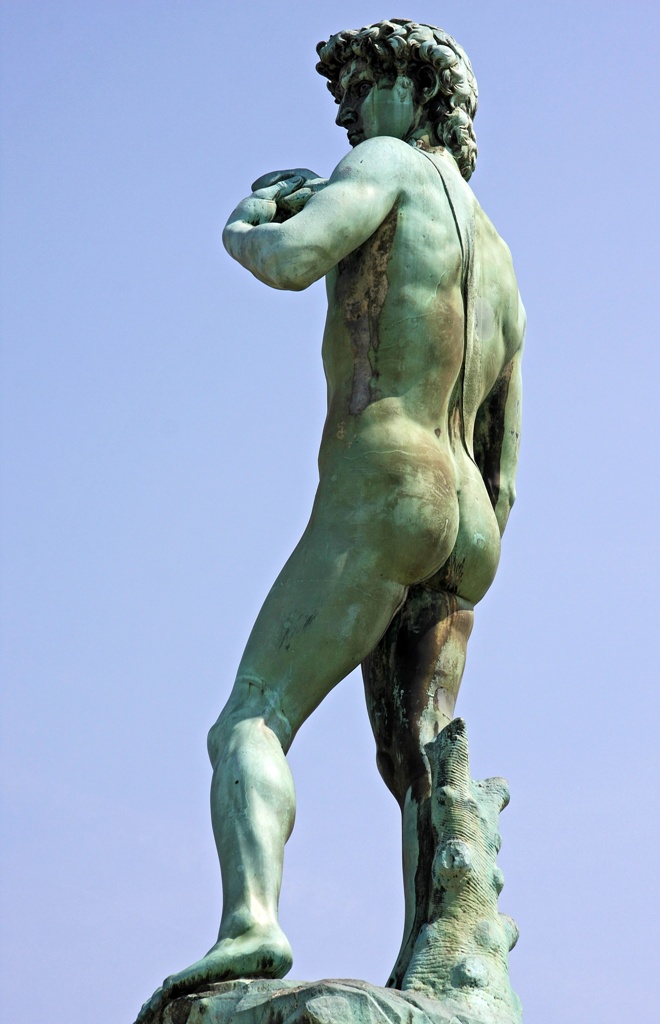 replica of stature of David in Florence Italy by Terrill Welch 2014_04_26 149