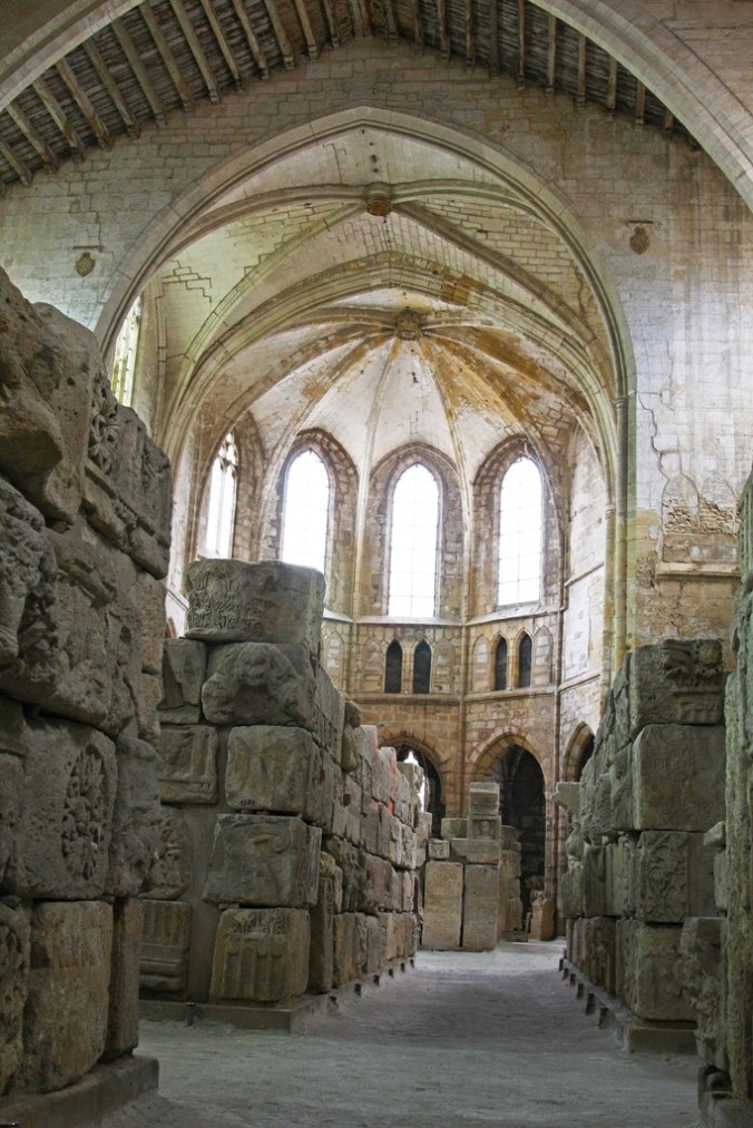 Lapidary Blocks in Our Lady of Lamourguier Narboone France 2 by Terrill Welch 2014_05_22 103