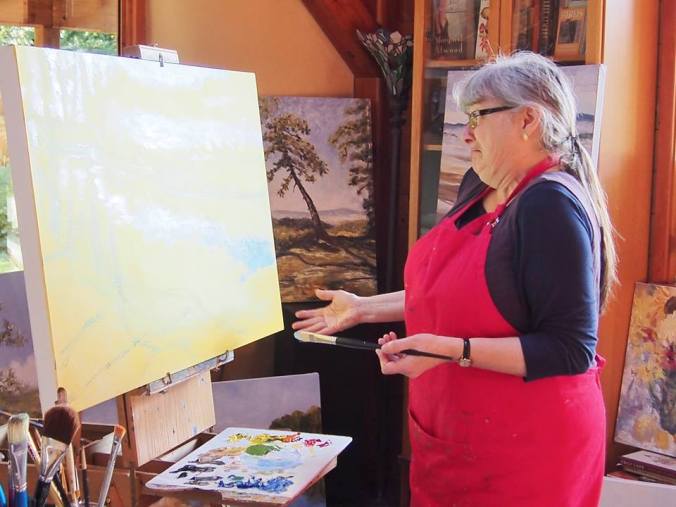 Terrill Welch pulling a face in the Studio by Josette DeBattista