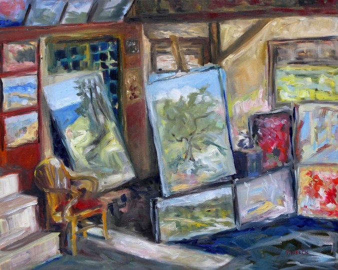 OPEN STUDIO 24 x 30 inch oil on canvas by Terrill Welch 2015_01_01 267