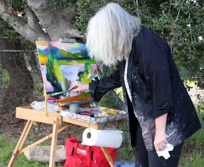 Painter Lena Levin work in progress by Terrill Welch 2015_02_27 065