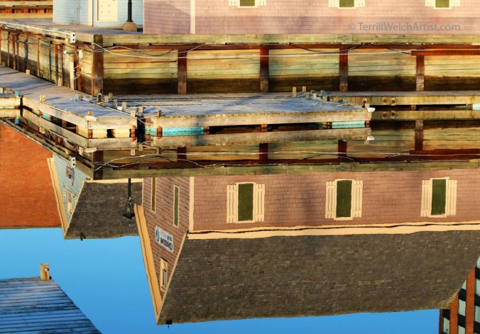 upside down world in the harbour Charlottetown PEI by Terrill Welch IMG_3044