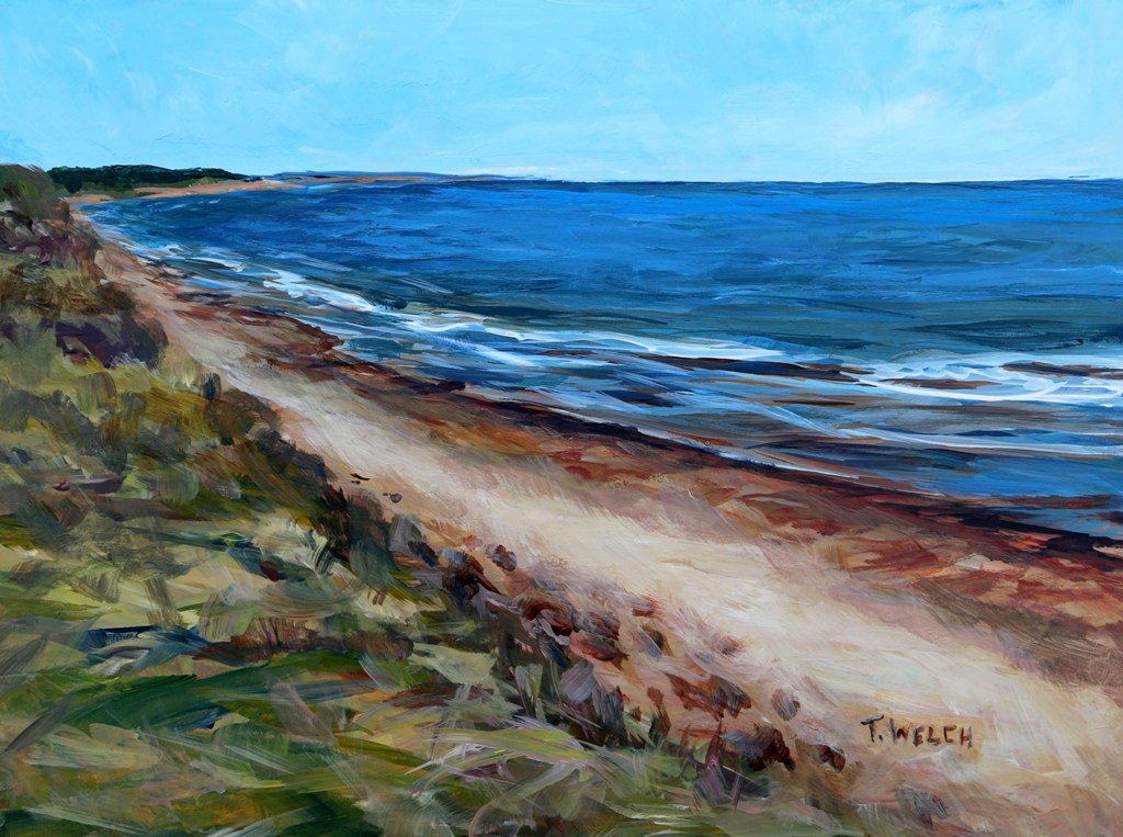Dalvay Beach PEI 9 x 12 inch acrylic sketch on gessobord by Terrill Welch IMG_3903