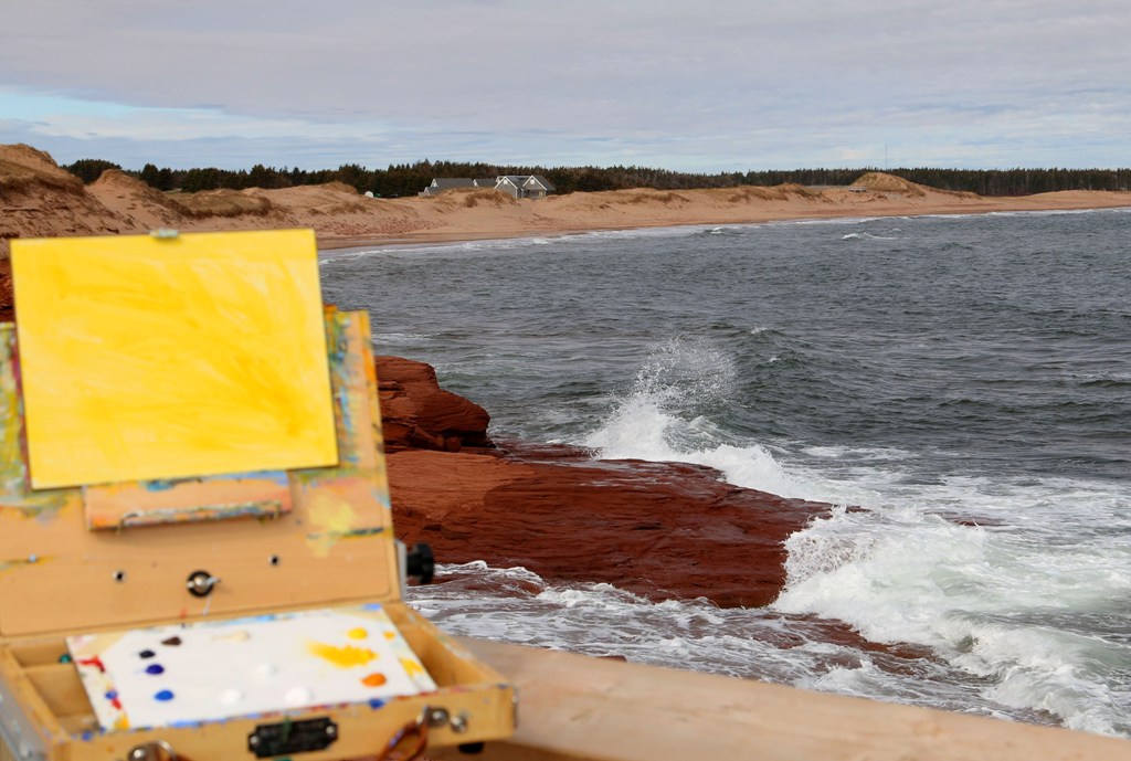 waiting for the ground paint to dry Cavendish PEI by Terrill Welch IMG_3797