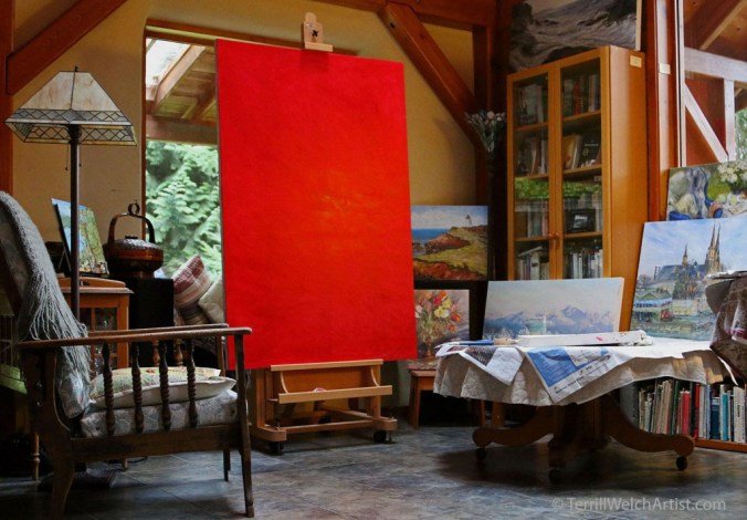 red-ground-drying-on-large-canvas-in-great-room-by-terrill-welch-january-22-2017-img_9235