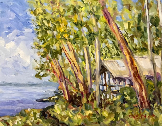 Acrylic-Study-for-Sailing-Through-The-Trees-by-Terrill-Welch